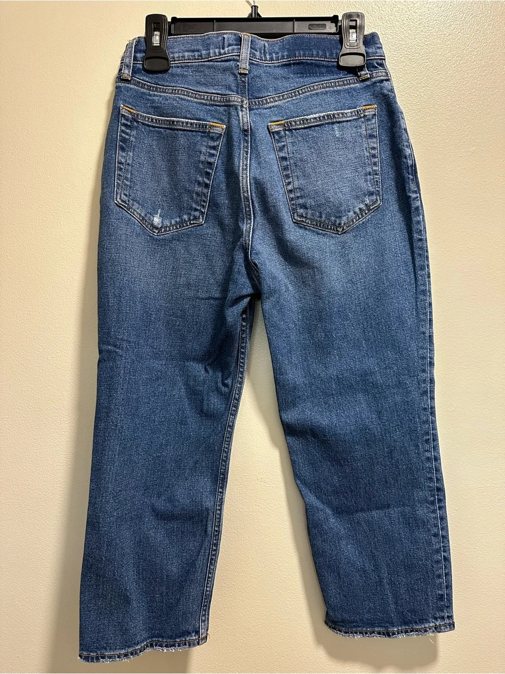 Women’s Abercrombie & Fitch Ultra High Rise Ankle Straight Distressed Jeans